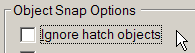 Ignore hatch objects
