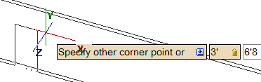Specify other corner point