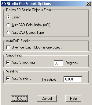 File Export Dialogue Box