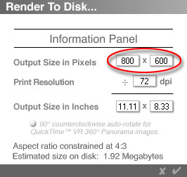 Render to Disk