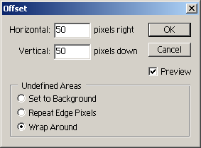 Offset Filter Dialogue Box